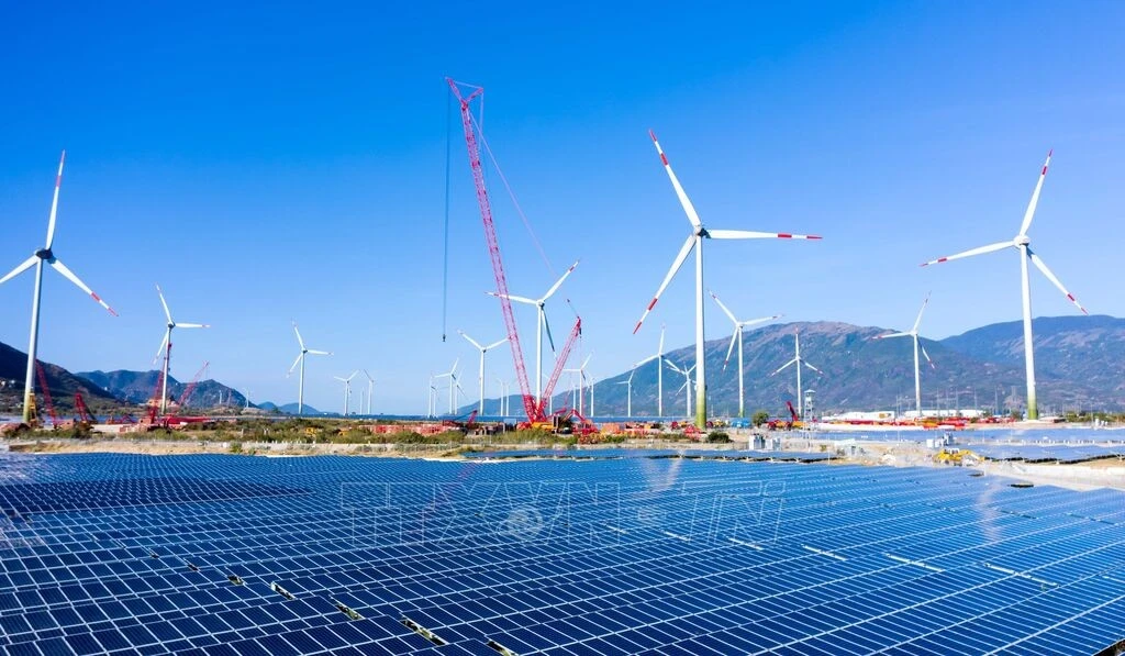 Un proyecto de energía renovable del grupo Trung Nam en la provincia de Khanh Hoa (Foto: VNA)