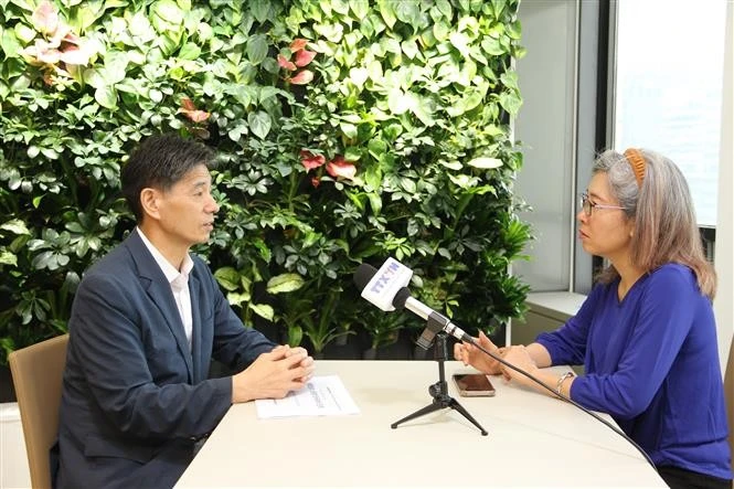 En la entrevista. (Foto: VNA)