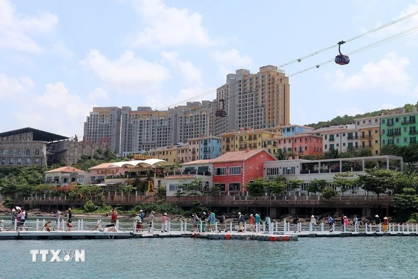 Una vista de una zona urbana moderna en el sur de Phu Quoc, en la provincia de An Giang (Foto: VNA)