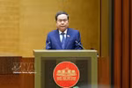 El presidente de la Asamblea Nacional, Tran Thanh Man, en la sesión inaugural de la primera reunión extraordinaria. (Foto: VNA)