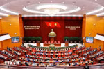 El decimotercer Pleno del Comité Central del Partido Comunista de Vietnam concluyó, completando toda su agenda de trabajo. (Foto: VNA)