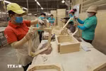 La madera y los productos de madera se encuentran entre los 7 grupos de productos agrícolas, forestales y acuáticos con un valor de exportación superior a mil millones de USD. (Foto: VNA)
