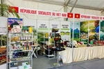 El stand de la Oficina comercial de Vietnam en Marruecos en la Feria de Primavera 2026 (Foto: VNA)