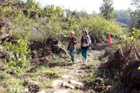 En el antiguo camino de piedra Pavie. (Fuente: VNA)