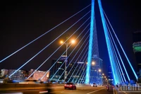 El aspecto vibrante y moderno de Ciudad Ho Chi Minh por la noche. (Fuente: nhandan.vn)