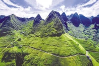 Belleza de Ma Pi Leng en el Geoparque Mundial de la Meseta de Piedra de Dong Van. (Fuente: baodautu.vn)