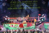 Una actuación artística en la ceremonia inaugural. (Fotografía: Nhan Dan)