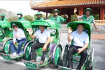 La ciudad de Hue se ha convertido en la primera localidad vietnamita en poner en marcha el servicio Grab Xich lo (Fuente: VNA)