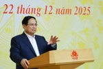 El primer ministro Pham Minh Chinh habla en el evento (Fuente: VNA)