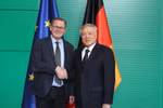 En el encuentro entre el vicepremier Nguyen Hoa Binh y el vicepresidente del Parlamento Federal de Alemania, Bodo Ramelow (Fuente: VNA)