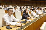 En el noveno período de sesiones de la XV Legislatura del Parlamento (Fuente: VNA)
