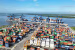 Puerto internacional de Gemalink en Ciudad Ho Chi Minh (Foto: VNA)