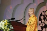 El muy venerable Thich Tri Quang, patriarca supremo del Consejo de Patronazgo de la SBV (Fuente: VNA)