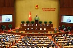 En una sesión de la Asamblea Nacional de Vietnam (Fuente: VNA)