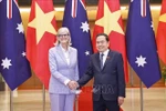 El presidente de la Asamblea Nacional de Vietnam, Tran Thanh Man y la gobernadora general de Australia, Sam Mostyn (Fuente: VNA)