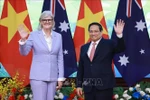 El primer ministro de Vietnam, Pham Minh Chinh, y la gobernadora general de Australia, Sam Mostyn (Fuente: VNA)
