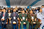 La delegación vietnamita está encabezada por el mayor general Nguyen Ba Luc, subjefe del Estado Mayor General del Ejército Popular de Vietnam (centro). (Foto: VNA)