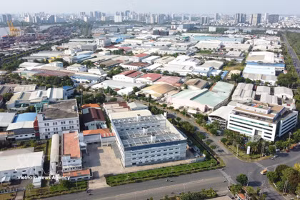 Una vista de la zona de procesamiento y exportaciones de Tan Thuan, Ciudad Ho Chi Minh. Foto: VNA