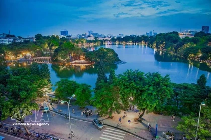 El lago de Hoan Kiem. (Foto: VNA)