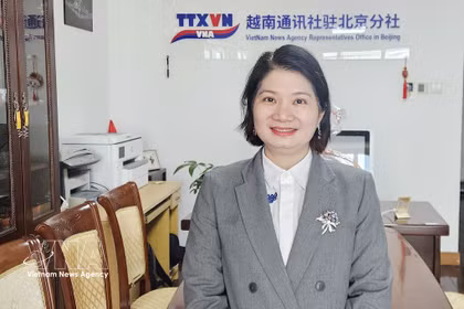 La doctora Pham Thi Thanh Loan, directora general de la empresa de Turismo, Comercio y Servicios Vietnam-Guangdong (Fuente: VNA)