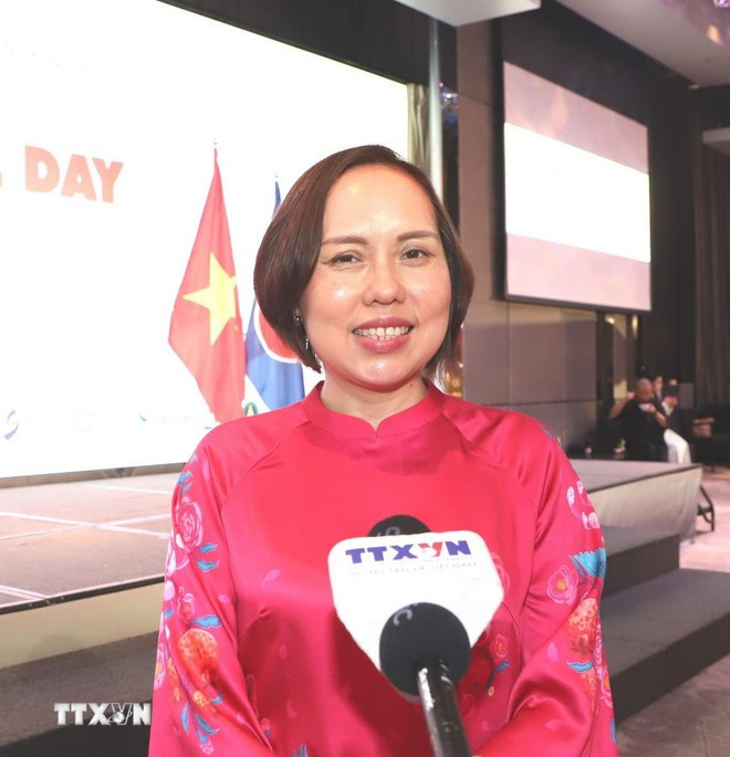 Doan Quynh Linh, presidenta de la Asociación de Vietnamitas en Hong Kong (China). (Fuente: VNA) cau-noi-quan-trong-giua-nguoi-viet-nam-o-nuoc-ngoai-voi-que-huong-dat-nuoc-8273921-1.jpg