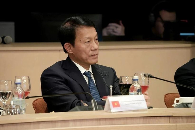 El general Luong Tam Quang, miembro del Buró Político del Partido Comunista y ministro de Seguridad Pública, asiste a la 13.ª Conferencia Internacional de altos representantes para asuntos de seguridad en la Federación Rusa. (Fuente: VNA) dai-tuong-luong-tam-quang-1.jpg