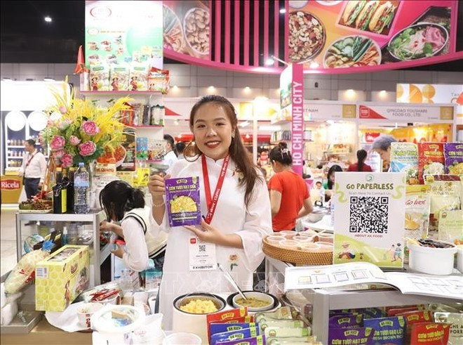 Productos vietnamitas se promocionan en THAIFEX-Anuga Aisa 2025. (Foto: VNA) hoi-cho3-290525.jpg