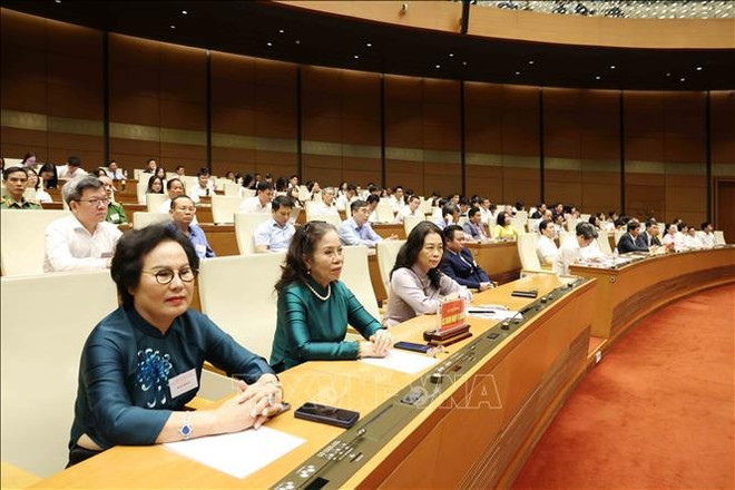 Delegados asisten a la conferencia nacional en Hanoi. (Foto: VNA) uuidd5c591cd-e757-4fb1-b413-714246b48526code001library1type1mode1loctruecaptrue.jpg