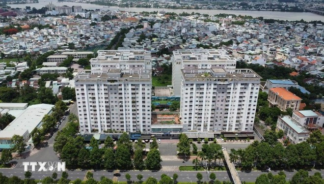 Un proyecto de vivienda social en la provincia sureña de Dong Nai. (Foto: VNA) bien-hoa.jpg
