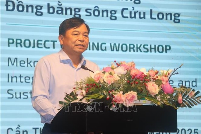 El viceministro de Agricultura y Medio Ambiente, Nguyen Hoang Hiep, habla en el taller (Foto: VNA) nguyen-hoang-hiep.jpg