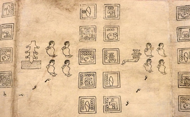 Facsímil del Códice Boturini o Tira de la Peregrinación, un objeto de enorme valor de la cultura mexicana. (Fuente: Embajada de México en Vietnam) codice-boturini-peregrinacion-ekrx.jpg