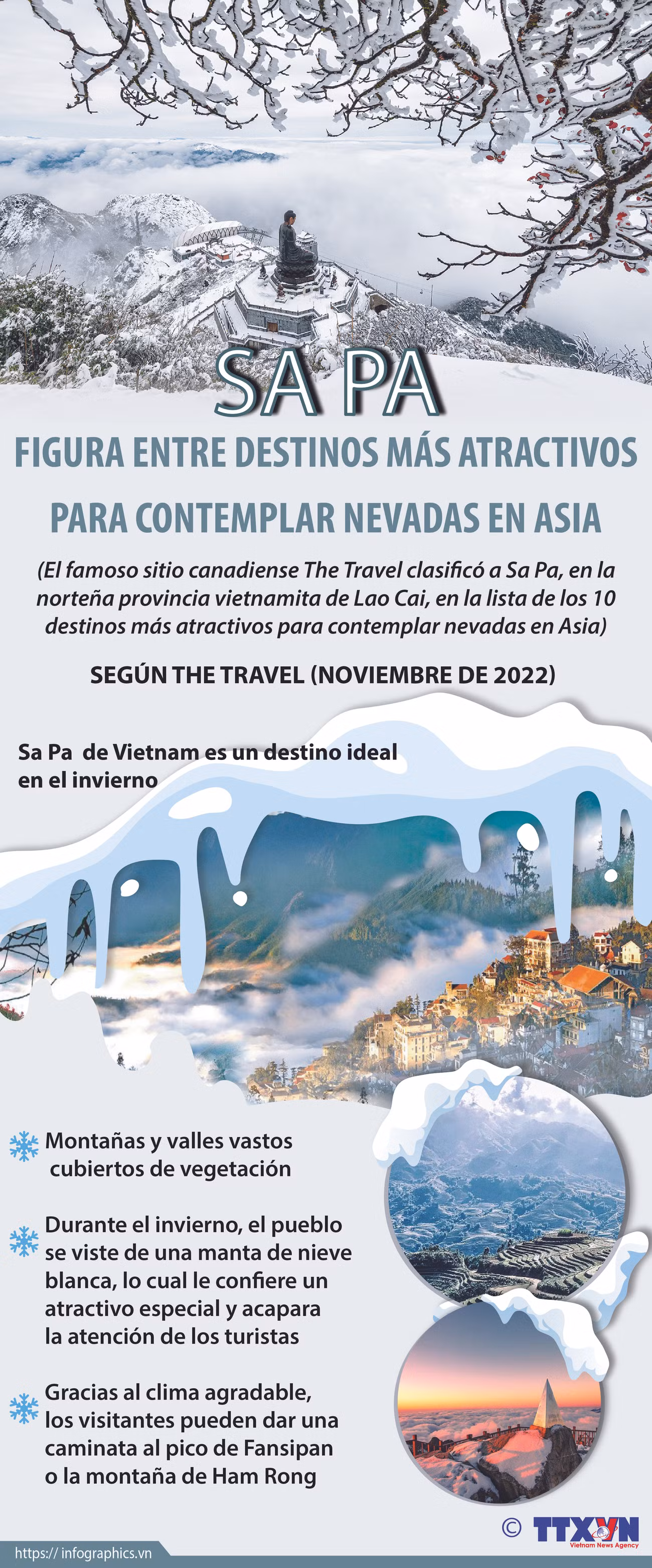 Sa Pa figura entre destinos más atractivos para contemplar nevadas en Asia ảnh 1