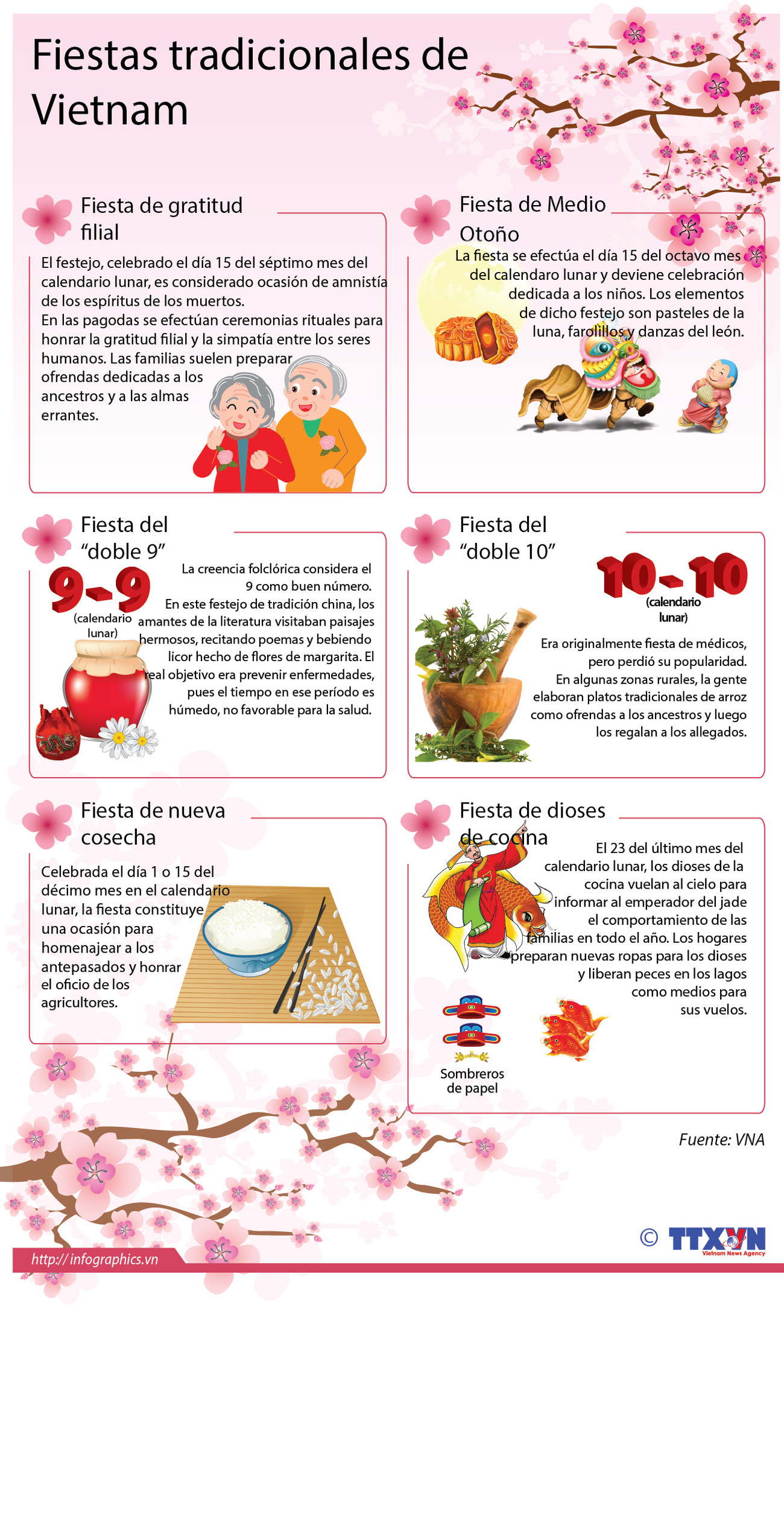 [Infografia] Fiestas tradicionales en Vietnam ảnh 1