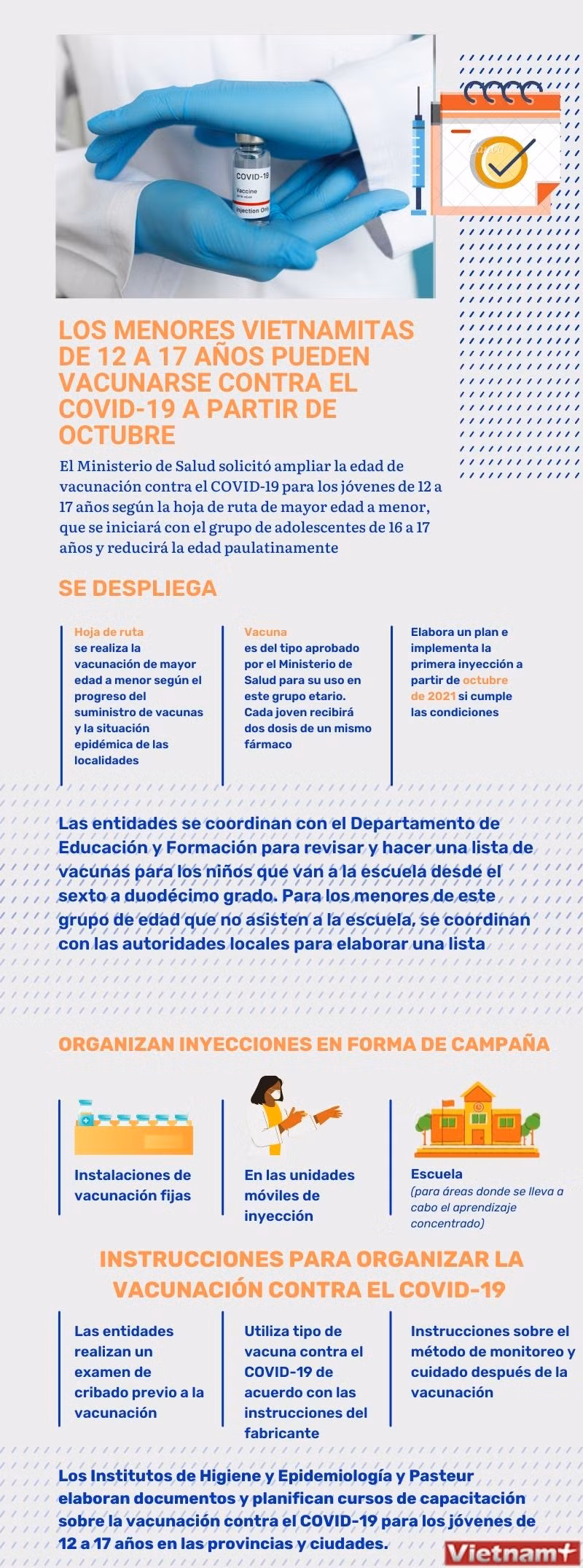 Los menores vietnamitas de 12 a 17 años pueden vacunarse a partir de octubre ảnh 1