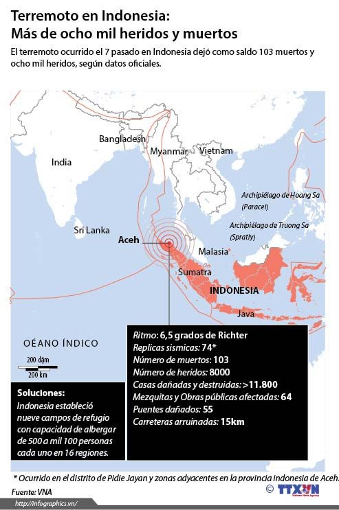 [Infografía] Terremoto en Indonesia: más de ocho mil heridos y muertos ảnh 1