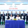 En una ceremonia de firma de acuerdo entre Petrovietnam y PVEP. (Fuente: VNA)