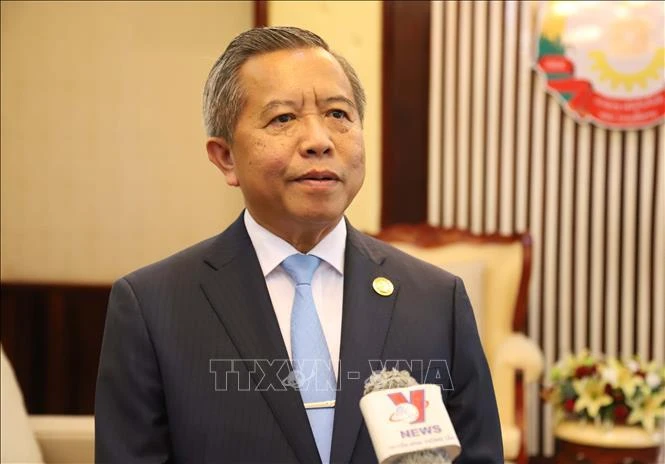 El ministro de Tecnología y Comunicaciones de Laos, Boviengkham Vongdara (Fuente: VNA)