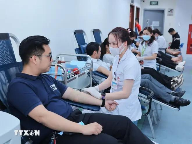 Donación de sangre en Vietnam (Fuente: VNA)