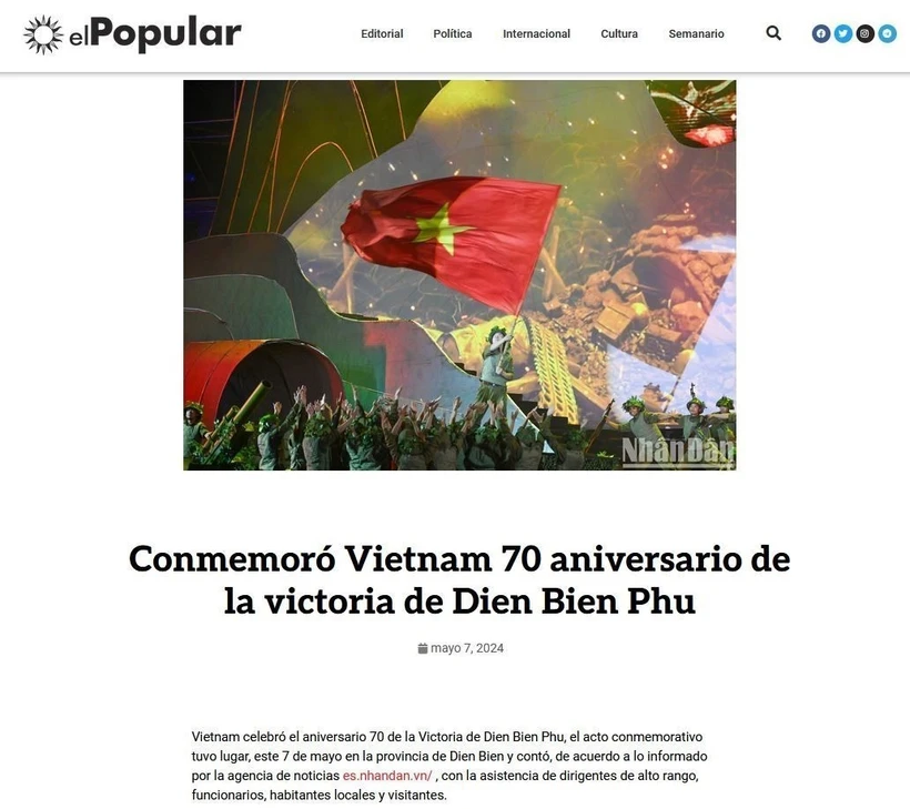 El artículo publicado por El Popular 