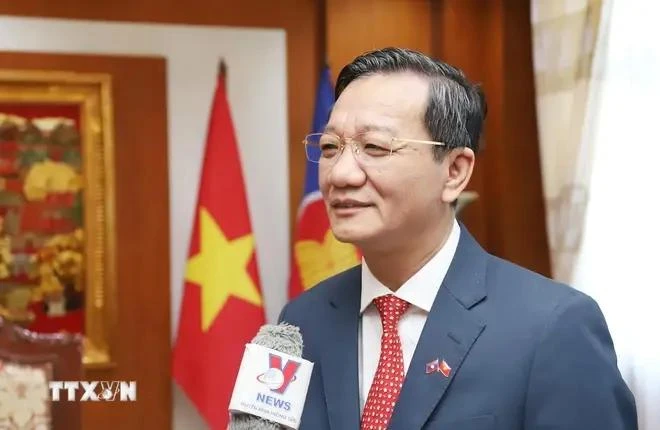 El embajador de Hanoi en Vientiane, Nguyen Minh Tam. (Fuente: VNA)