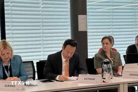 El embajador Mai Phan Dung habla en la cita (Fuente: VNA)