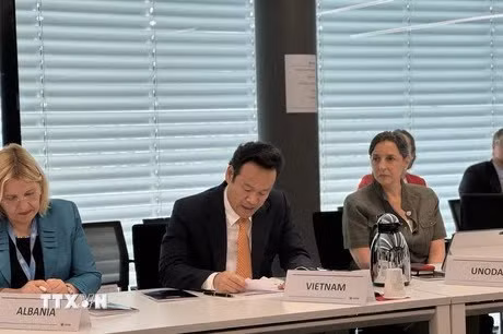 El embajador Mai Phan Dung habla en la cita (Fuente: VNA)