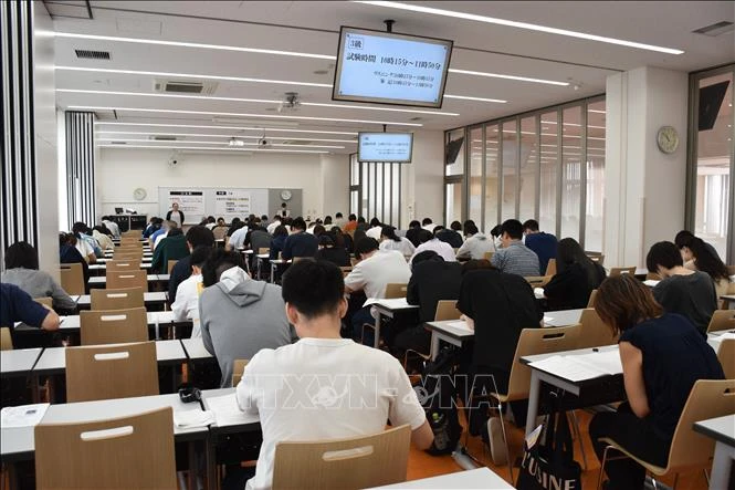 En la prueba de vietnamita en Japón (Fuente: VNA)