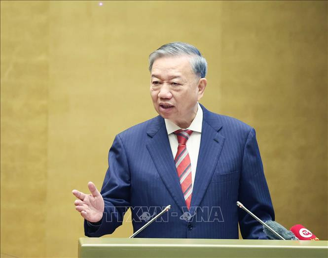 El secretario general del Partido Comunista de Vietnam, To Lam (Fuente: VNA)