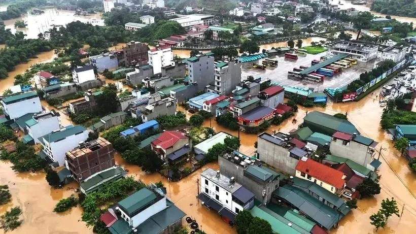 Inundaciones en Ha Giang en junio (Fuente: VNA)
