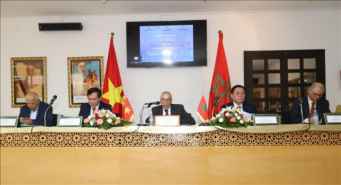 En el seminario sobre el Presidente Ho Chi Minh y el movimiento de liberación nacional en África y las relaciones Vietnam-Marruecos (Fuente: VNA)