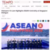Medios de Indonesia elogian mensaje del líder vietnamita sobre rol central de ASEAN. Foto: VNA