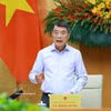 El primer ministro de Vietnam, Le Minh Hung, habla en el evento. (Foto: VNA)