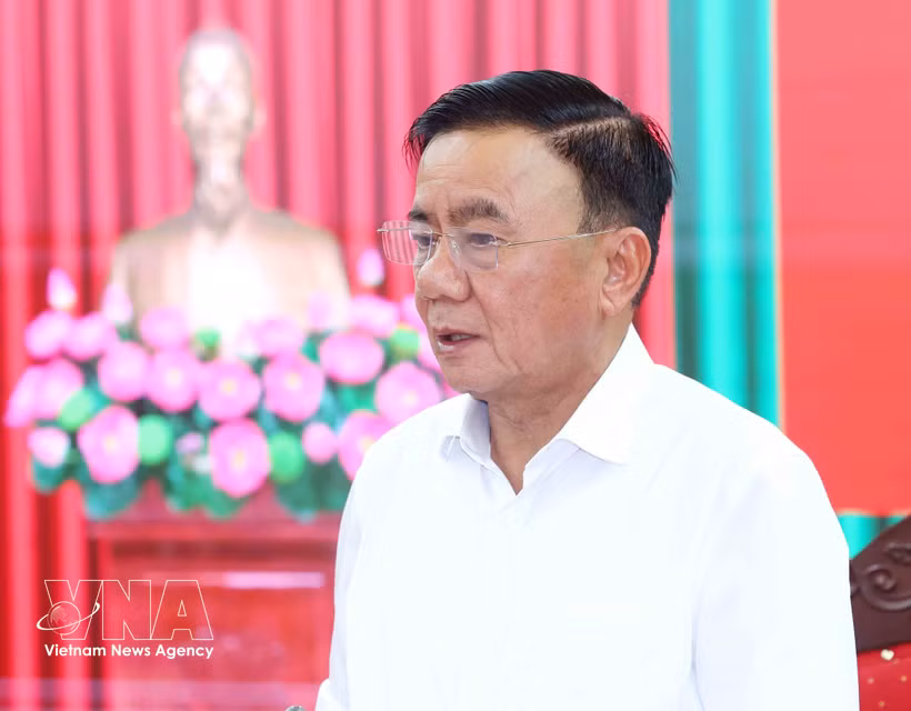 El miembro del Buró Político e integrante permanente del Secretariado del Partido Comunista de Vietnam (PCV), Tran Cam Tu. (Foto: VNA)