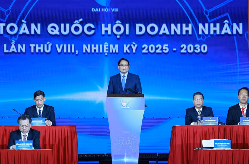 El primer ministro de Vietnam, Pham Minh Chinh, en el evento. (Foto: VNA)